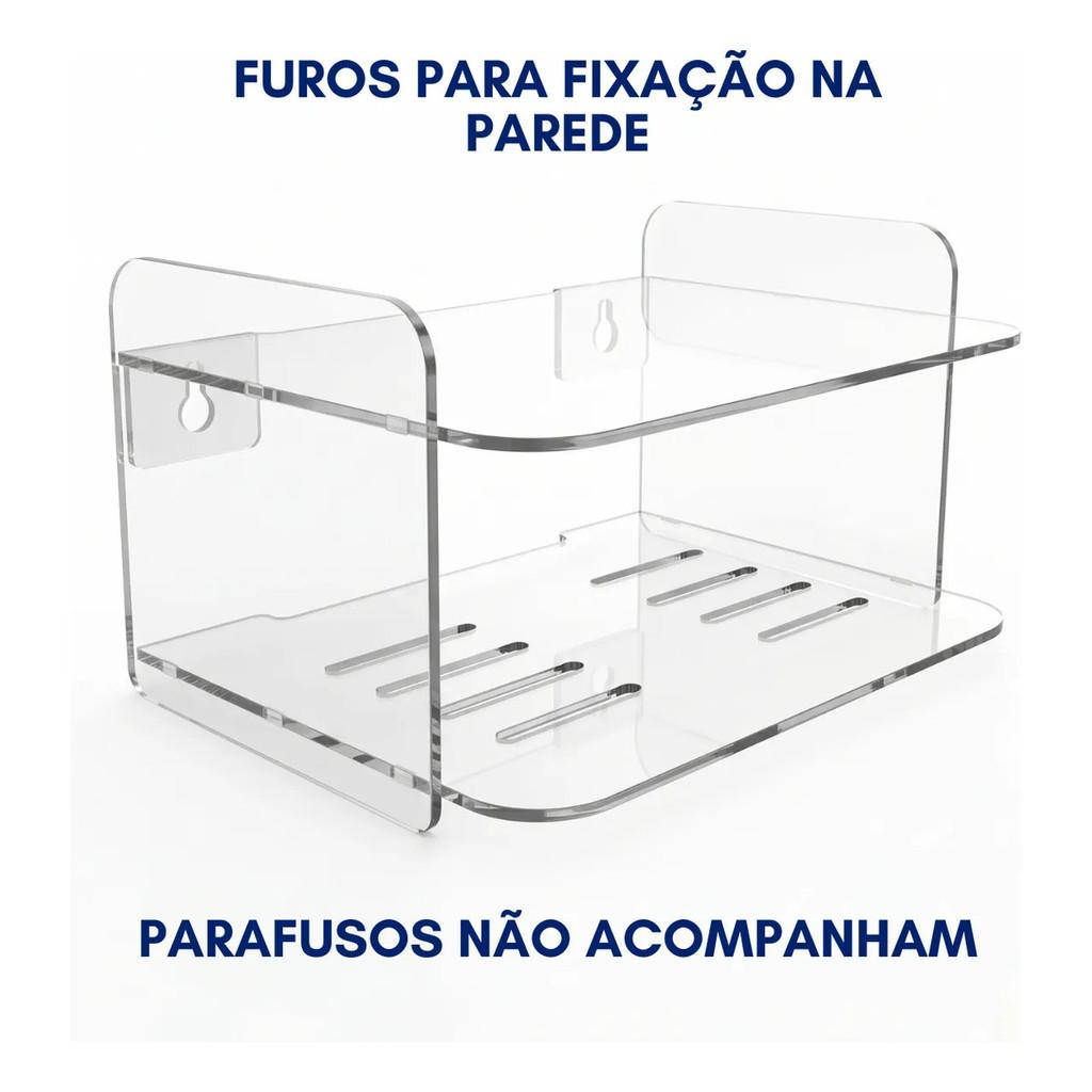 Suporte Roteador Modem Parede Organizador Wifi Tv Box Alexa aparelhos eletrônicos Espaço