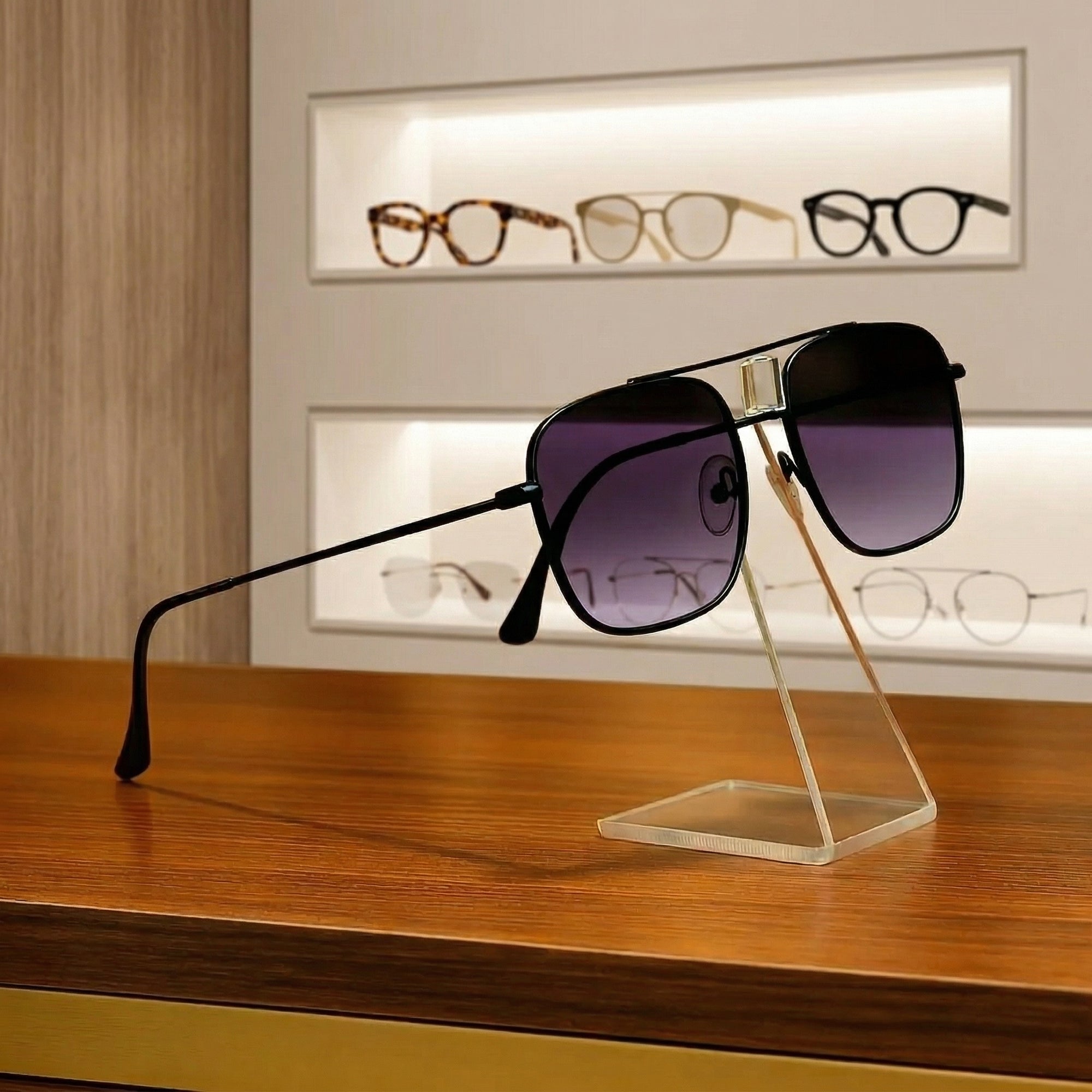 Expositor Kit 6 Óculos Vitrine Mostruário Bancada