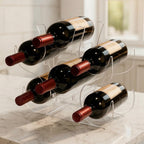 Expositor 6 Garrafas De Vinho Moderno Adega Bar Suporte