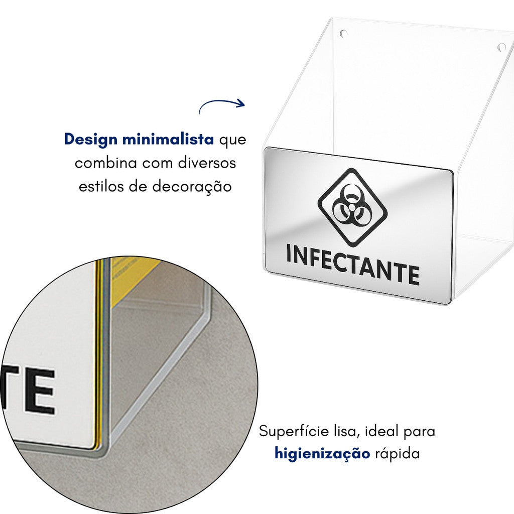 Suporte Caixa Coletora Descarpack 7litros Parede Mesa Balcão