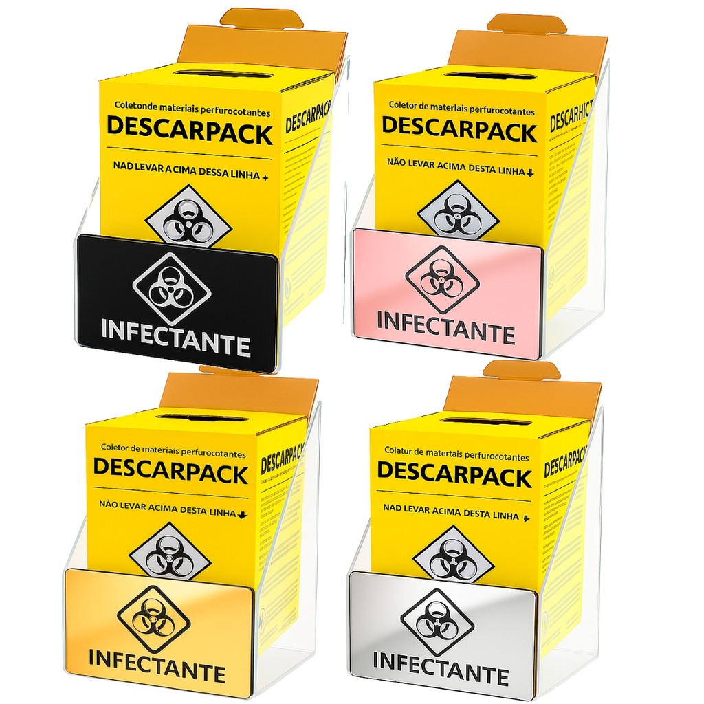 Suporte Caixa Coletora Descarpack 7litros Parede Mesa Balcão