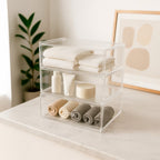 Kit 3 Organizador Modular Gaveta Multiuso Escritório Maquiagem Cozinha Material Escolar