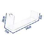 Suporte Garrafa Vinho Inclinado Exposição Decoração Transparente Adega Mesa Jantar