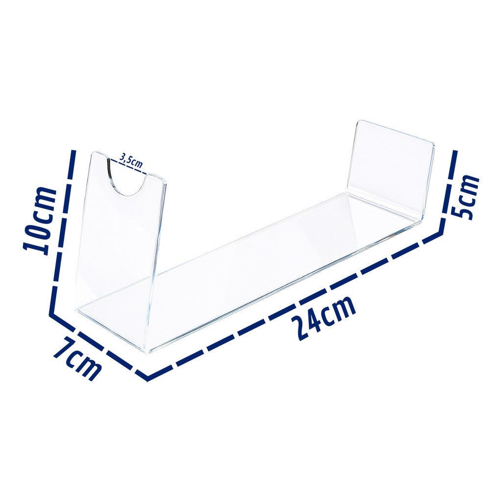 Suporte Garrafa Vinho Inclinado Exposição Decoração Bar Transparente Adega Mesa Jantar