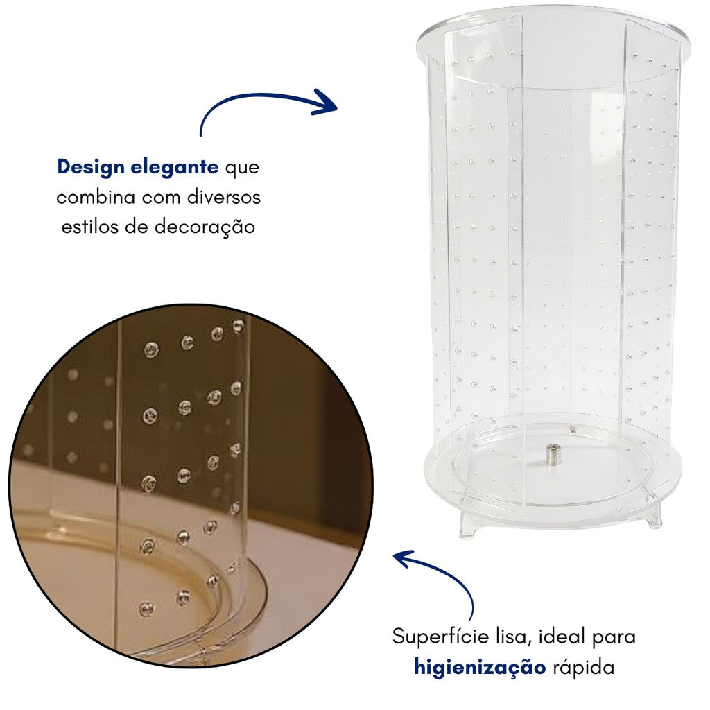 Carrossel Mostruário Expositor Giratório Furos