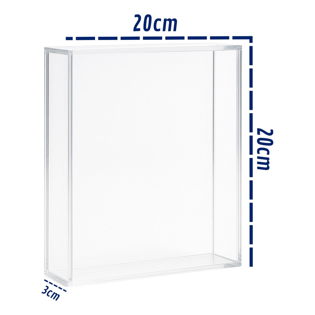 Moldura Caixa Expositora Objetos Lembranças Fotos Box Quadro Vitrine Memórias Ingressos Bebê