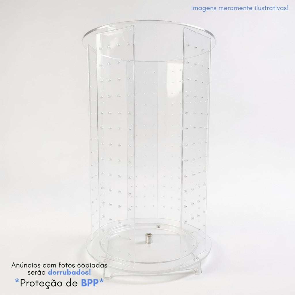 Carrossel Mostruário Expositor Giratório Furos