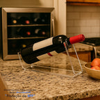 Suporte Garrafa Vinho Inclinado Exposição Decoração Transparente Adega Mesa Jantar