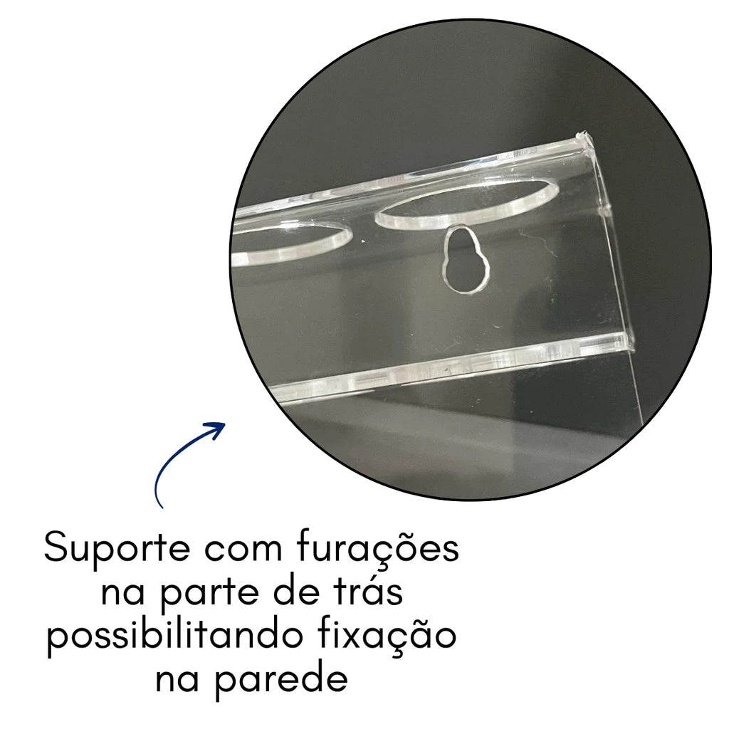 Porta Escova Elétrica em Acrílico - Organização e Estilo