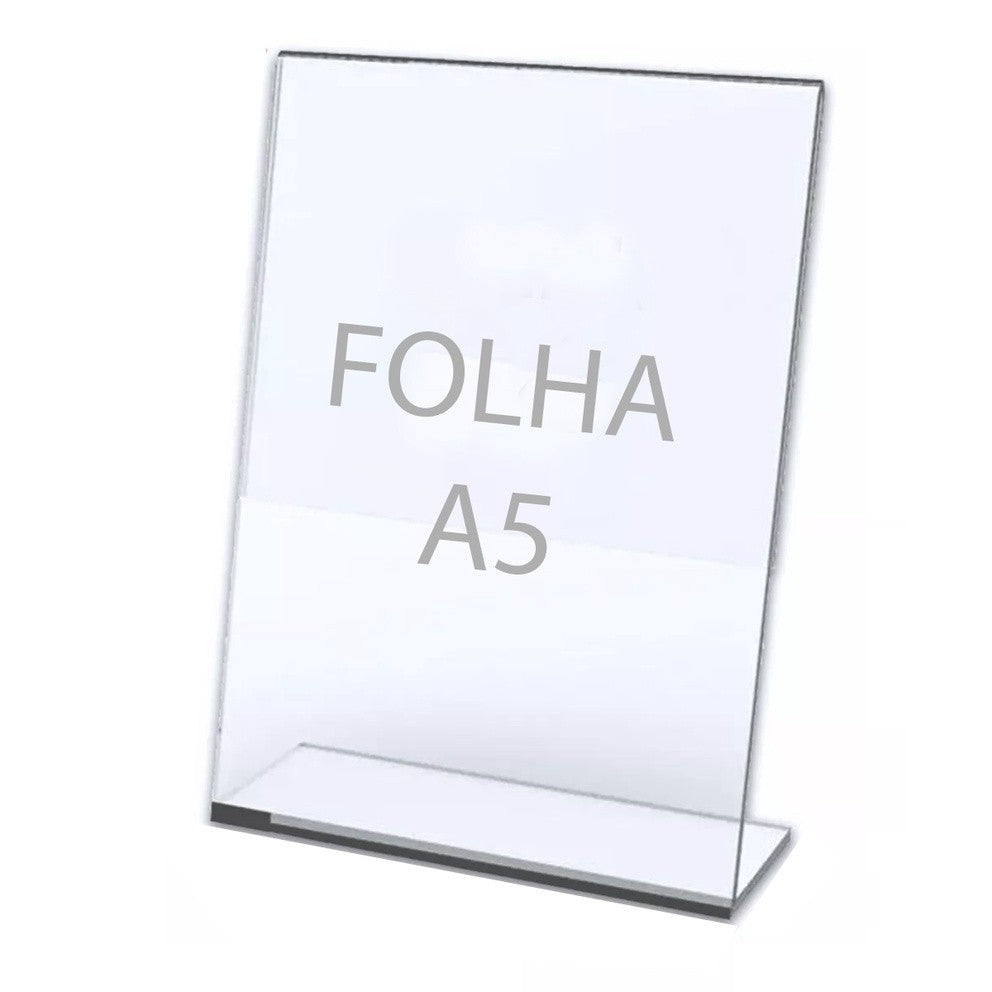 Base Acrilico A5 Porta Retrato Folheto