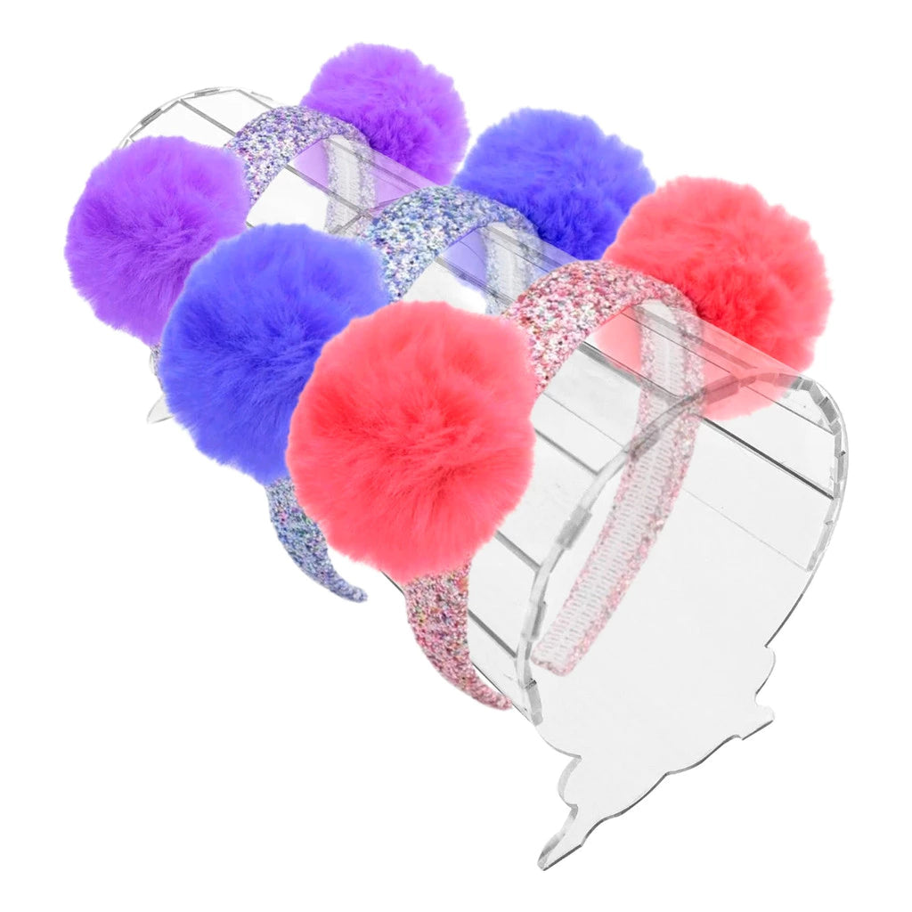 Expositor Acrílico Redondo para Tiaras e Arquinho – 30cm