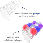 Expositor Acrílico Redondo para Tiaras e Arquinho – 30cm