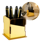 Organizador Porta Canetas Luxo Escritório Consultório Clinica Elegante Decorativo Mesa