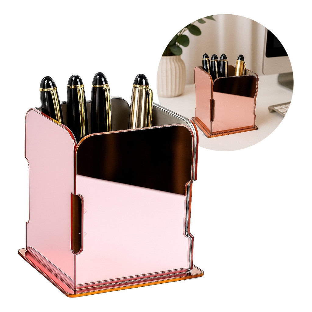 Organizador Porta Canetas Luxo Escritório Consultório Clinica Elegante Decorativo Mesa