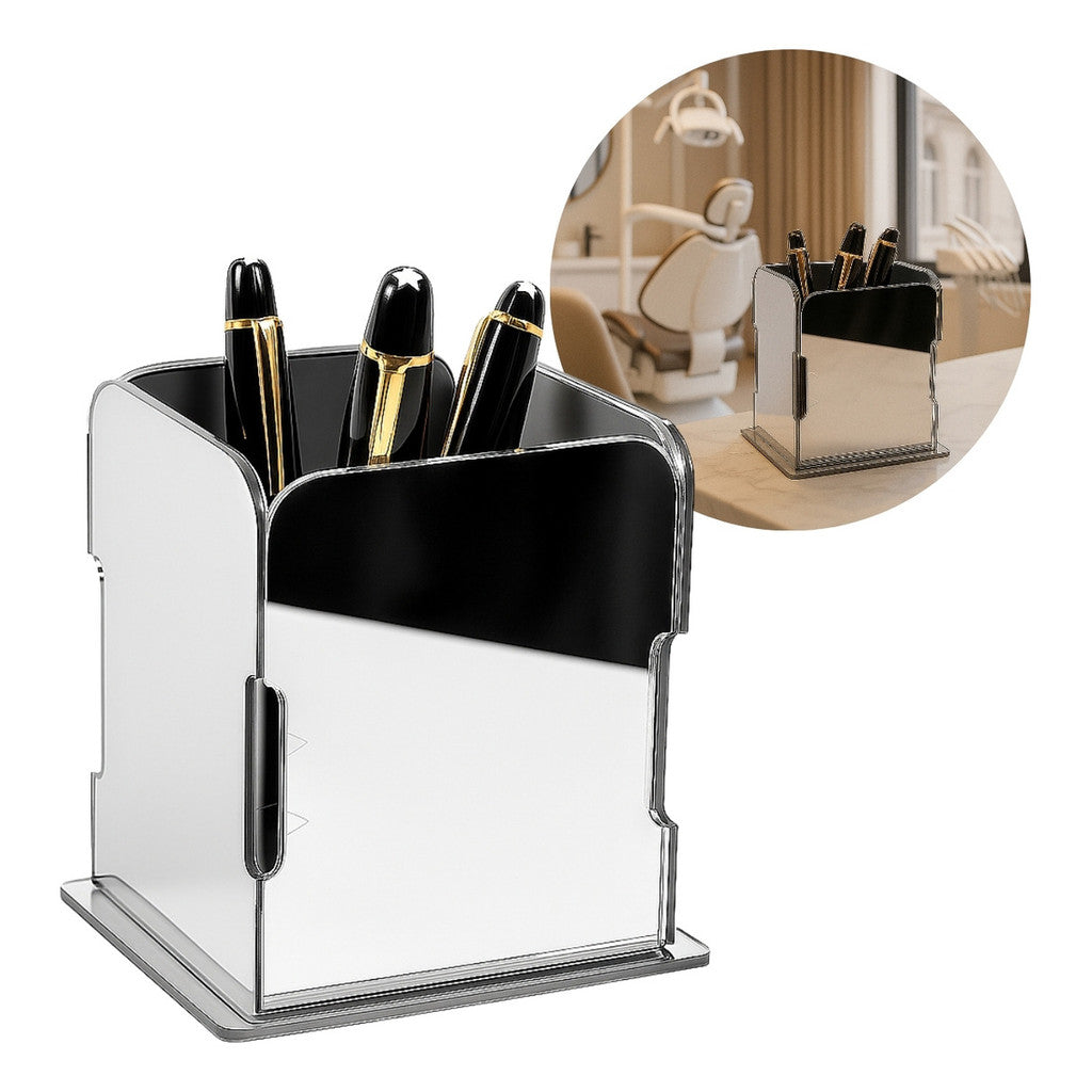Organizador Porta Canetas Luxo Escritório Consultório Clinica Elegante Decorativo Mesa