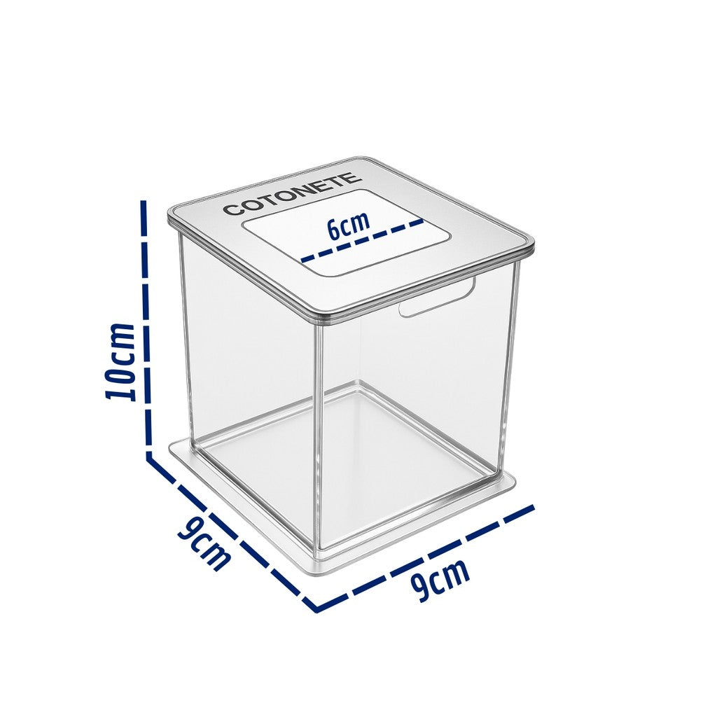 Porta Cotonetes Organizador Clinica Display Higiene Suporte