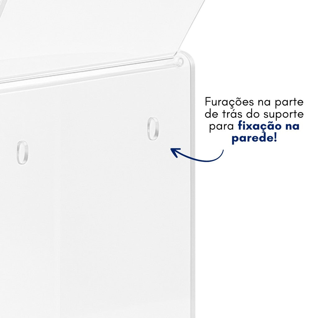 Porta Organizador Absorvente Caixa Urna Banheiro Acrilico