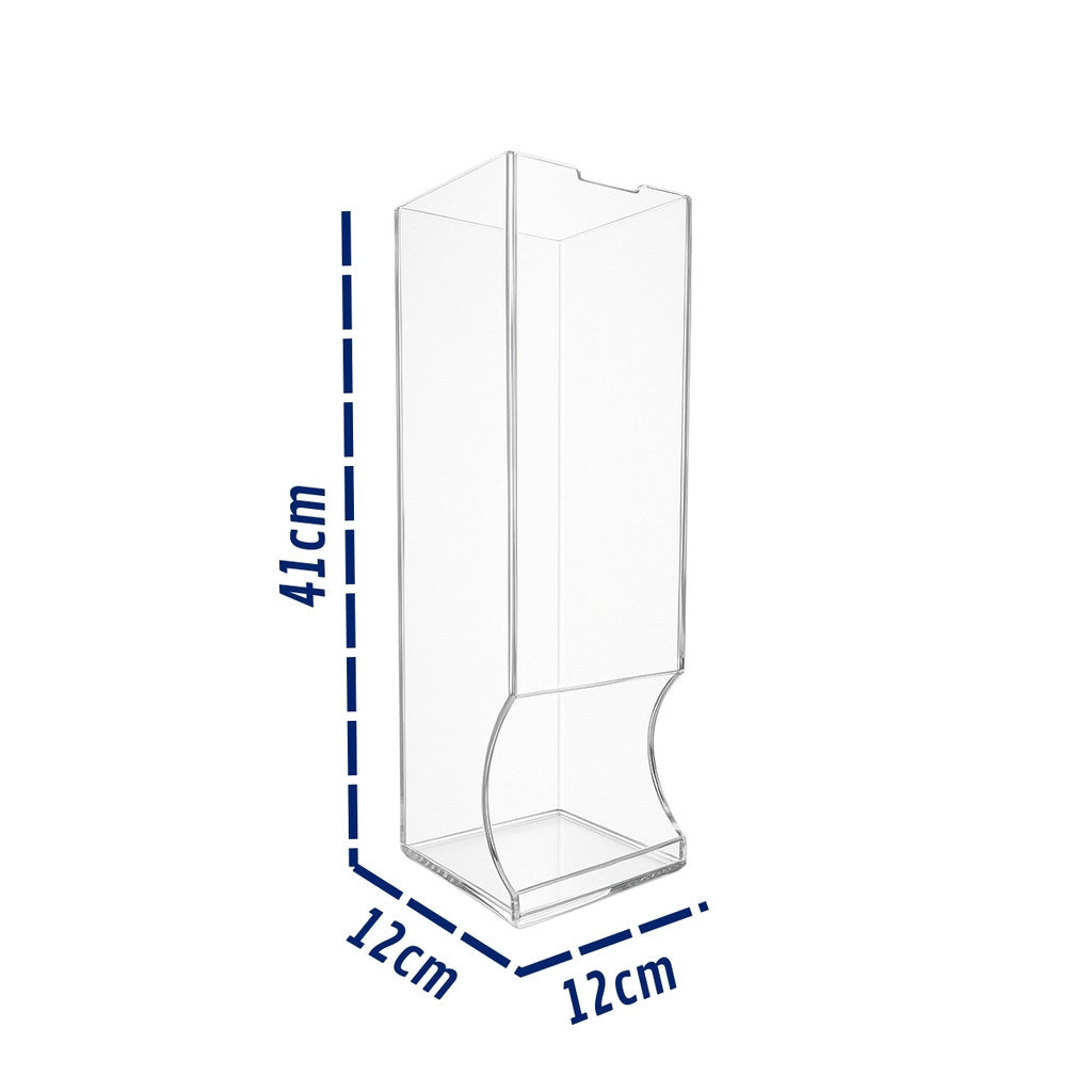 Porta Papel Higienico Parede Acrilico 5 Rolos