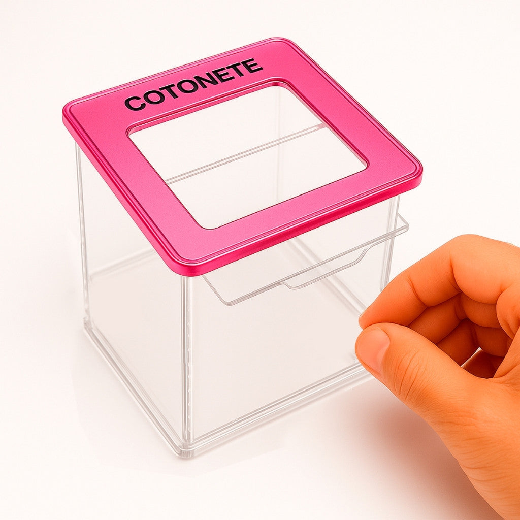 Porta Cotonetes Organizador Clinica Display Higiene Suporte