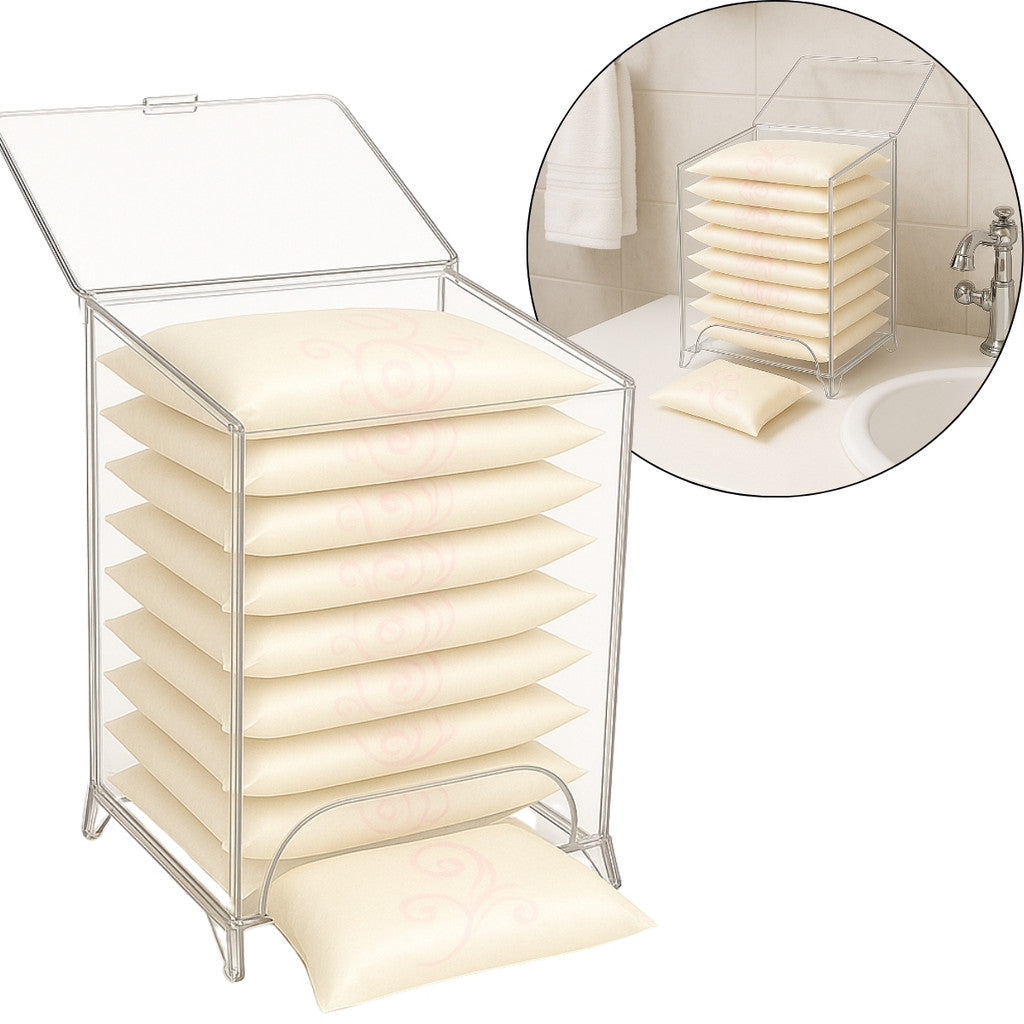 Porta Organizador Absorvente Caixa Urna Banheiro Acrilico
