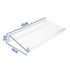 Kit 2 Suporte Teclado Acrílico Informática Design Ergonômico Confortável Escritório Elevado