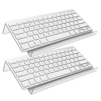 Kit 2 Suporte Teclado Acrílico Informática Design Ergonômico Confortável Escritório Elevado