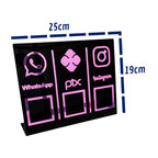Placa Loja Balcão Qr Code Pix Whatsapp Instagram Pagamento