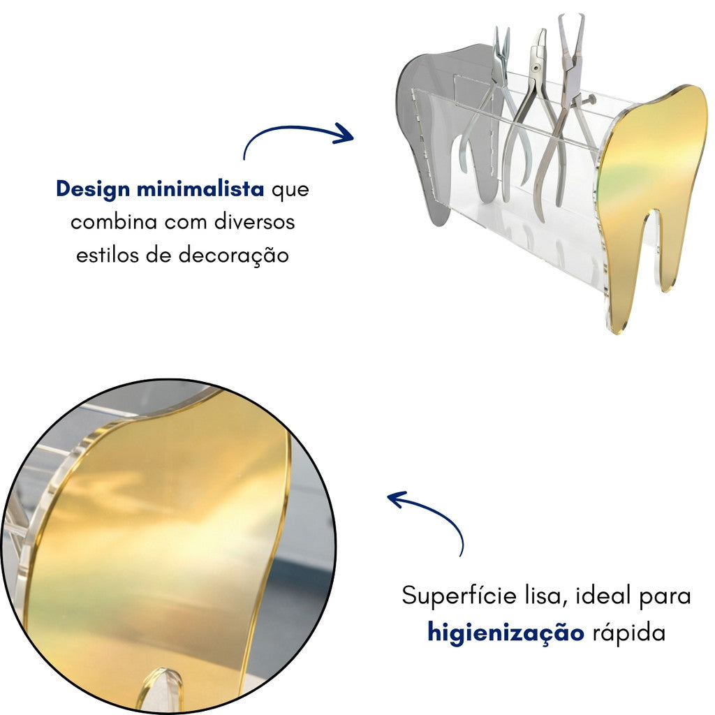 Porta Alicate Dentista Acrílico Suporte Instrumentos