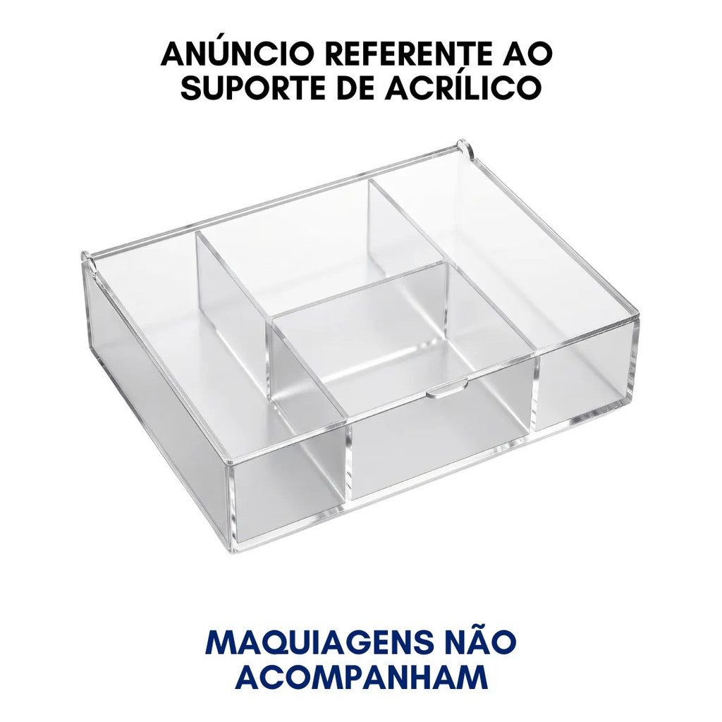Organizador Maquiagem Tampa Porta Cosméticos Suporte