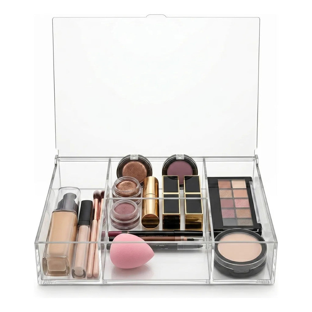 Organizador Maquiagem Tampa Porta Cosméticos Suporte