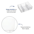 Organizador Maquiagem Tampa Porta Cosméticos Suporte
