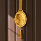 Escapulário De Porta Nossa Senhora das Graças Medalha Milagrosa Religioso Ouro 1 Metro