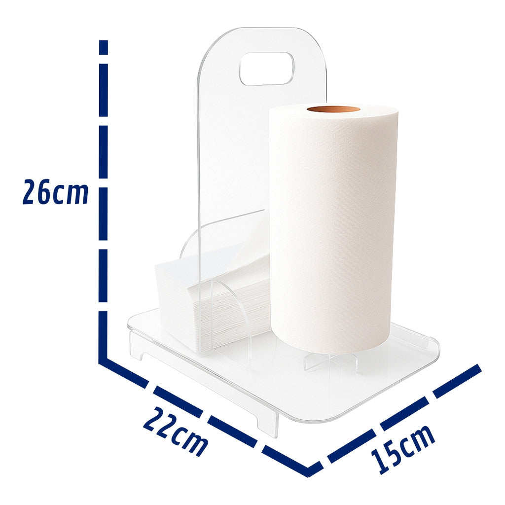 Suporte Papel Toalha Guardanapo Lenço Mão Cozinha Bancada Restaurante Estabelecimento
