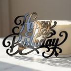 Palavra Happy Birthday Topper Bolo Placa Parede Aniversario Festa