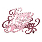 Palavra Happy Birthday Topper Bolo Placa Parede Aniversario Festa