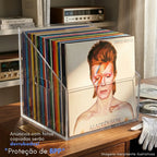 Suporte Discos Vinil LP Organizador Expositor Portátil Mesa Display