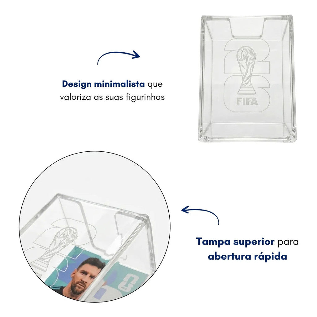 Porta Figurinhas Copa Mundo 2026 Case Organizador Estojo Coleção
