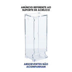 Suporte Organizador Absorvente Interno Lavabo Banheiro Porta Feminino Transparente
