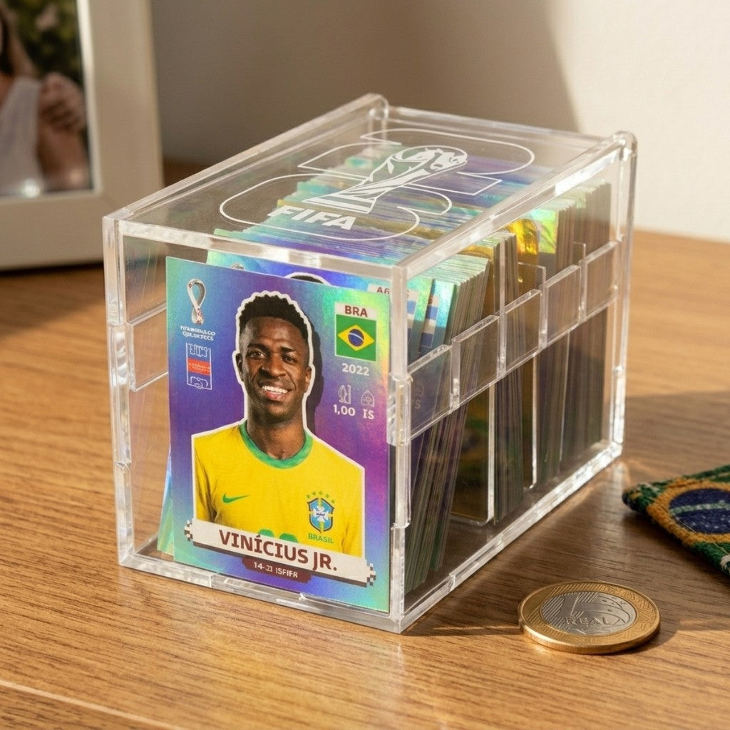 Organizador Figurinhas Copa Mundo 2026 Porta Case Estojo Coleção