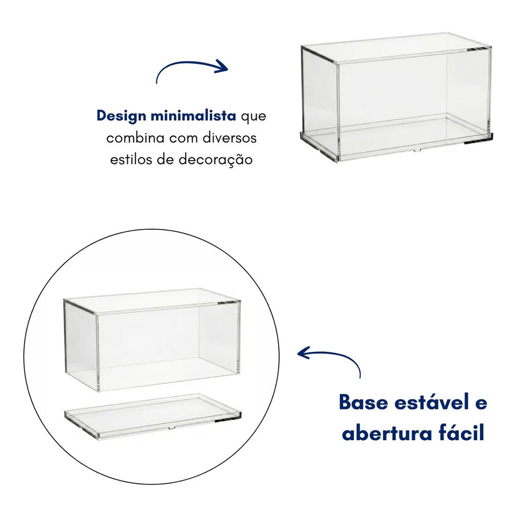 Cúpula Redoma Expositor Miniaturas Colecionáveis Decoração