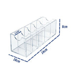 Suporte Expositor 5 Cintos Organizador Divisórias Armário Closet Loja Balcão Organizar