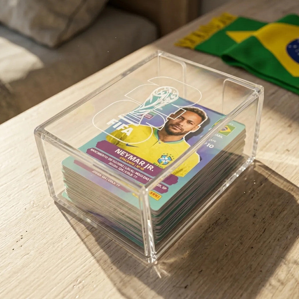 Porta Figurinhas Copa Mundo 2026 Case Organizador Estojo Coleção