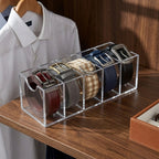 Suporte Expositor 5 Cintos Organizador Divisórias Armário Closet Loja Balcão Organizar