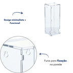 Suporte Organizador Absorvente Interno Lavabo Banheiro Porta Feminino Transparente