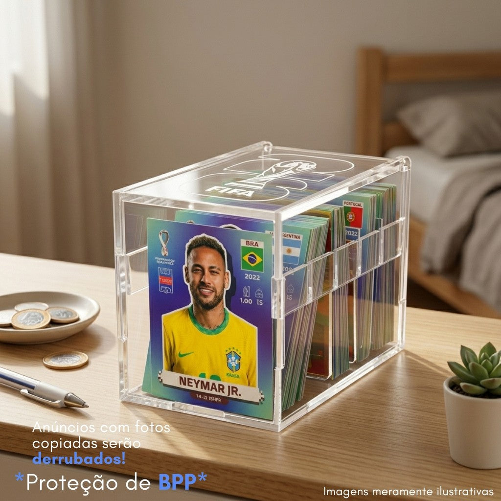 Organizador Figurinhas Copa Mundo 2026 Porta Case Estojo Coleção