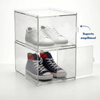 Caixa Sapateira Tênis Empilhável Organizador Modular Box Calçado Sneaker Sapato Display