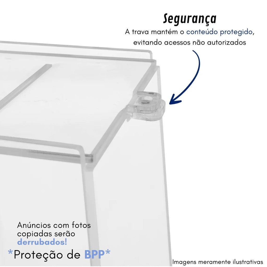 Caixa Urna Acrilico Sorteio