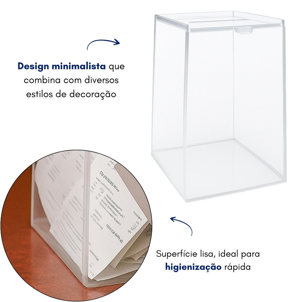 Caixa Urna Acrilico Sorteio