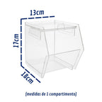 Baleiro 4 Pçs Doces Balas Display Balcão Bancada Expositor Acrílico Transparente Lojas