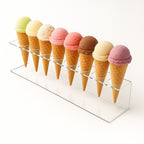Suporte Expositor Temaki Sorvete Acrilico Cristal 8 Cones